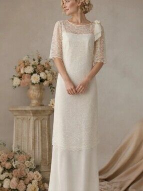 Vintage 50s/60s Serrano London Lace Wedding Dress – Size 18